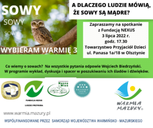 Read more about the article Wybieram Warmię 3 – Sowy